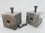 (pair) Triaxial Accelerometer Mounting Blocks 1/4-28 Threaded Cube For Vibrati. Fixed Price $145.00.