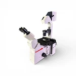 Leica Dmirb Inverted Microscope Type 090-134.011-000 W/ Objectives. Fixed Price $2159.10.