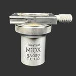 Vintage Unitron Coated M10X N.a. 0.30 T.L.170 Microscope Objective Lens #87109. Fixed Price $29.99.