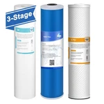 3-STAGE Micron 20X4.5" Big Blue Sediment Gac Cto Carbon Block Water Filter Set. Fixed Price $89.95.