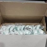 Radians Clear Anti Fog Chemical Splash Goggles - New Open Box Case Of 24 Green. Fixed Price $60.00.