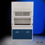 4' Chemical Fume Hood W/ Acid Cabinet & Work Surface Fisher American E2-074. Fixed Price $8450.00.