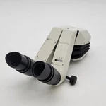 Leica Stereo Microscope Ultra Low Egonomic Binocular Head With Eyepieces. Fixed Price $3450.00.