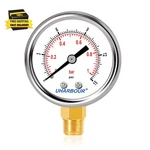 Lead-free Water Pressure Gauge Liquid Filled 0-15PSI 2" Dial, Stainless Steel Ca. Fixed Price $12.20.