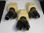 (3) Nikon E2-TB Microscope Heads (no Eyepieces) Binocular Tube. Fixed Price $295.00.