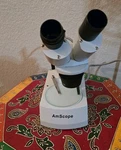 Amscope Cordless Portable 20X-40X Stereo Microscope W Top & Bottom Led Lights. Fixed Price $200.00.