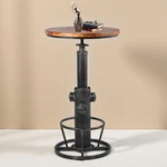 Height Adjustable Industrial Bistro For Kitchen & Office - Wooden Top. Fixed Price $264.99.