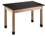 Pemberly Row 24X48" Modern Ash Wood Science Lab Table With Hpl Top In Black. Fixed Price $403.77.