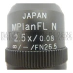 Used Olympus Mplanfl 2.5X/0.08 Magnification Objective Lens. Fixed Price $805.09.
