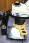 Bausch & Lomb SZ-4 Microscope On "a" Stand W/fluorescent Ring Light. Fixed Price $750.00.