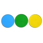 Amscope FT-BGY32 32MM Blue Green And Yellow Filters For Microscopes. Fixed Price $32.99.