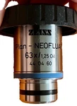 Zeiss Microscope Objective Plan-neofluar 63X/1.25 Oil 440460 In Plexidose. Fixed Price $1507.90.