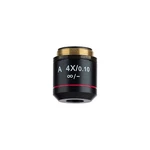 Amscope 4X Infinity Achromatic Microscope Objective With Black Finish. Fixed Price $38.99.
