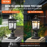 2 Pack Dusk To Dawn Outdoor Post Light Waterproof Pier Mount Glass 15.75IN. Fixed Price $78.99.