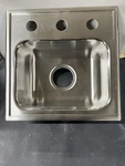 Just Manufacturing SL-1515-A-3 Single Bowl Bar Sink Top Mount 3-HOLE 18 Ga Ss. Fixed Price $125.00.