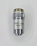 Omax Microscope Objective Lens 100 1.25 Oil - 160/0.17 (spring). Fixed Price $49.99.
