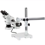 Amscope 7X-135X Stereo Zoom Microscope On Boom Stand With 80 Led Light. Fixed Price $670.99.