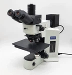 Olympus Microscope BX51M Metallurgical With Polarization & Dic. Fixed Price $14995.00.