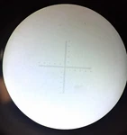 Leica 50-0-50 Numbered Scale Cross Hair Reticle 24.5MM Diameter 10MM Total. Fixed Price $75.00.
