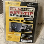 Safe-t-proof Anti-tip Fastening System For Flat Screen Tvs Black New Package. Fixed Price $12.99.