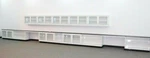 34' Chemical Resistant Cabinet Group W/ Wall & Countertops E1-508. Fixed Price $16950.00.