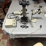 Vintage Russian Microscope Brand Omo With Accessories. Fixed Price $380.61.