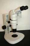 Nikon SMZ-800 Trinocular Stereozoom Microscope 10-63X Desktop Stand Nice. Fixed Price $1299.00.