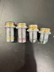 Lot Of As Is Ao Spencer 4X 10X 45X 100X Microscope Objective. Fixed Price $83.00.