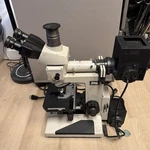 Nikon Optiphot Microscope W/ 2 Objective Lenses. Fixed Price $640.00.