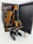 Bausch & Lomb Microscope 1915 Brass With Optics And Case Antique 16MM 4MM 1.9MM. Fixed Price $300.00.