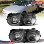 Headlights For 1998-2001 Acura Integra Black Front Clear Driving Lamps Lh+rh. Fixed Price $119.99.