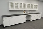 Fisher American Laboratory 18' Base 13' Wall Cabinets / Countertops E2-375. Fixed Price $9945.00.