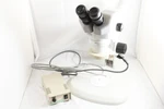 Nikon SMZ645 Stereo Microscope C-W10XA/22, Stand, Ring Illuminator Tested. Fixed Price $587.70.