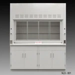 6' Laboratory Fume Hood W/ General Storage Dual Sash Fisher American E2-085. Fixed Price $8950.00.