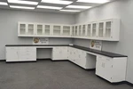 Chemical Resistant Cabinet Group : 28' Base 24' Wall / Stock E1-095. Fixed Price $16320.00.