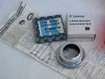 Canon Lens Mount Converter & B With Instructions, Us Seller "lqqk". Fixed Price $98.00.