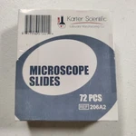 Microscope Slides, Ground Edges, Plain, 90 Corners, 3X1, Karter Scientific 206A2. Fixed Price $7.99.