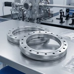 Mdc Huntington 8 Inch Conflat Flange 6.625" Tube Bore 20 Tapped Holes. Fixed Price $95.00.