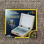 National Geographic Mega Biology Set 25 New Sealed Microscopic Slides. Fixed Price $37.99.