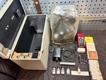 Rare Vintage 1949 Bausch & Lomb Dynoptic Microscope Complete Estate Box Set. Fixed Price $650.00.