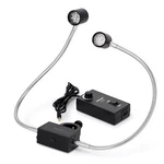 Amscope 8W Led Pillar Clamp Dual Gooseneck Illuminator For Stereo Microscopes. Fixed Price $117.99.