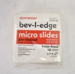 Propper Bev-l-edge Micro Slides Pre Cleaned 15400100 Twin Frost 3" X 1". Fixed Price $13.99.