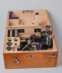 Vintage Carl Zeiss Jena Microscope, Ophthalmic W/case & Stand, Exc.. Fixed Price $249.99.