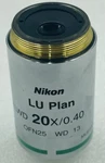 Nikon Lu Plan 20X/0.40 Microscope Objective Lens. Fixed Price $299.00.