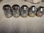 Qty Used & Tested Nikon Cf Plan Fluor 5/10/15/50/100 Bd Microscope Objective. Fixed Price $900.00.