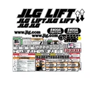 Jlg E400A Sn Prior To 030013858 Decal Kit - 7 Year Vinyl!. Fixed Price $229.99.