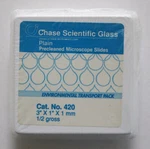 New Sealed Chase Scientific Glass Plain Precleaned Microscope Slides 3"X1"X1MM. Fixed Price $20.00.