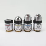 Olympus Splan 4, 10, & Microscope Objective Set - 4X, 10X, 40X 100X. Fixed Price $599.95.
