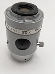 Nikon 20X Projection Lens W/ 50/50 Port, 3 Cut Flange Mount, Optical Comparator. Fixed Price $146.29.