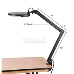 Global Industrial? 5 Diopter Led Magnifying Lamp With Covered Metal Arm, Black. Fixed Price $241.19.